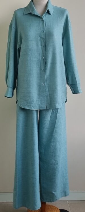 Made in Italy blauw/groen pak mt. M/L NIEUW