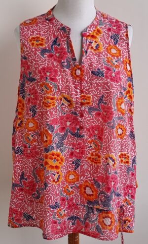 Paprika roze/oranje blouse top mt. 50 (4)