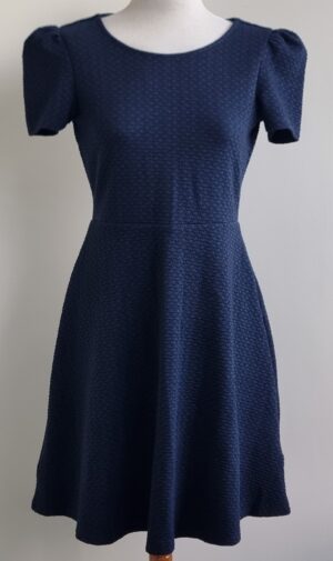 Esprit marine blauw stretchy jurkje mt. S NIEUW