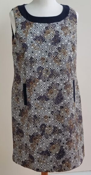 L'histoire de Louise zwarte/witte jurk mt. 46