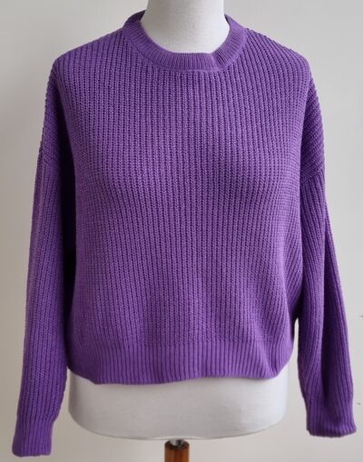 Vero Moda paarse kort/wijde trui mt. L