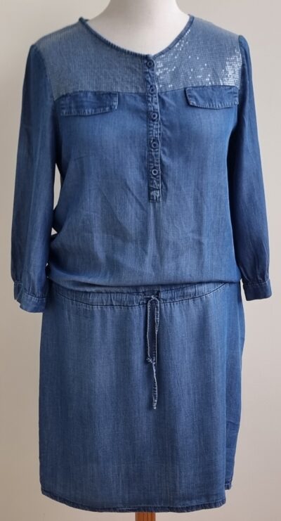Melvin soepelvallend jeans jurkje mt. 42
