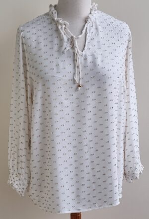 MS Mode witte blouse met goud mt. 46