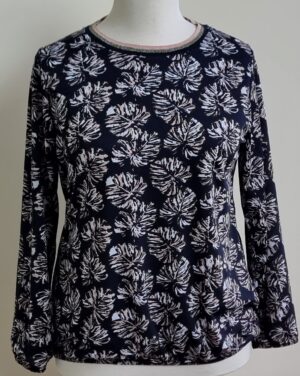 PTC donkerblauw shirt met prints mt. XL