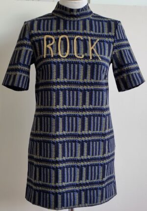 River Woods jurk met applicatie mt. 34