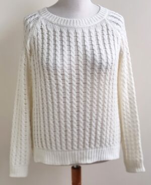 Clockhouse losgebreide witte trui mt. XL