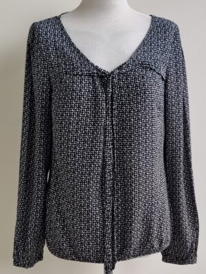 Steps zwart/witte blouse mt. 38