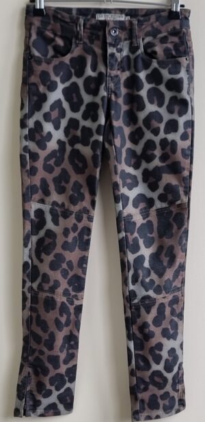 Vingino bruin/grijze jeans met print mt. 140 (10)