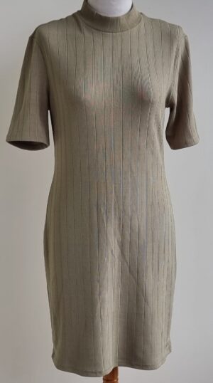 Lofty Manner stretchy groen jurkje mt. L