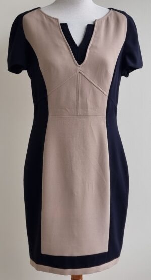 Mariella Rosati zwart/beige jurk mt. 40