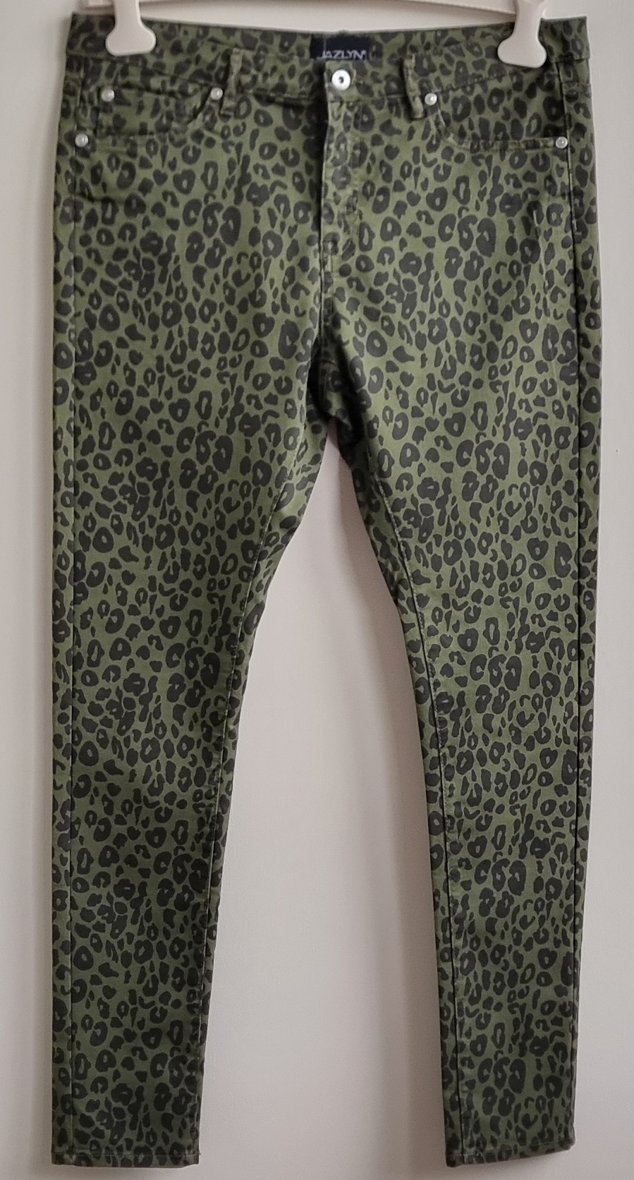 Jazlyn groene broek met zwarte print mt. 44 (XXXL)
