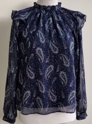 Tiany Kiriloff x Lola Liza donkerblauwe blouse mt. 34