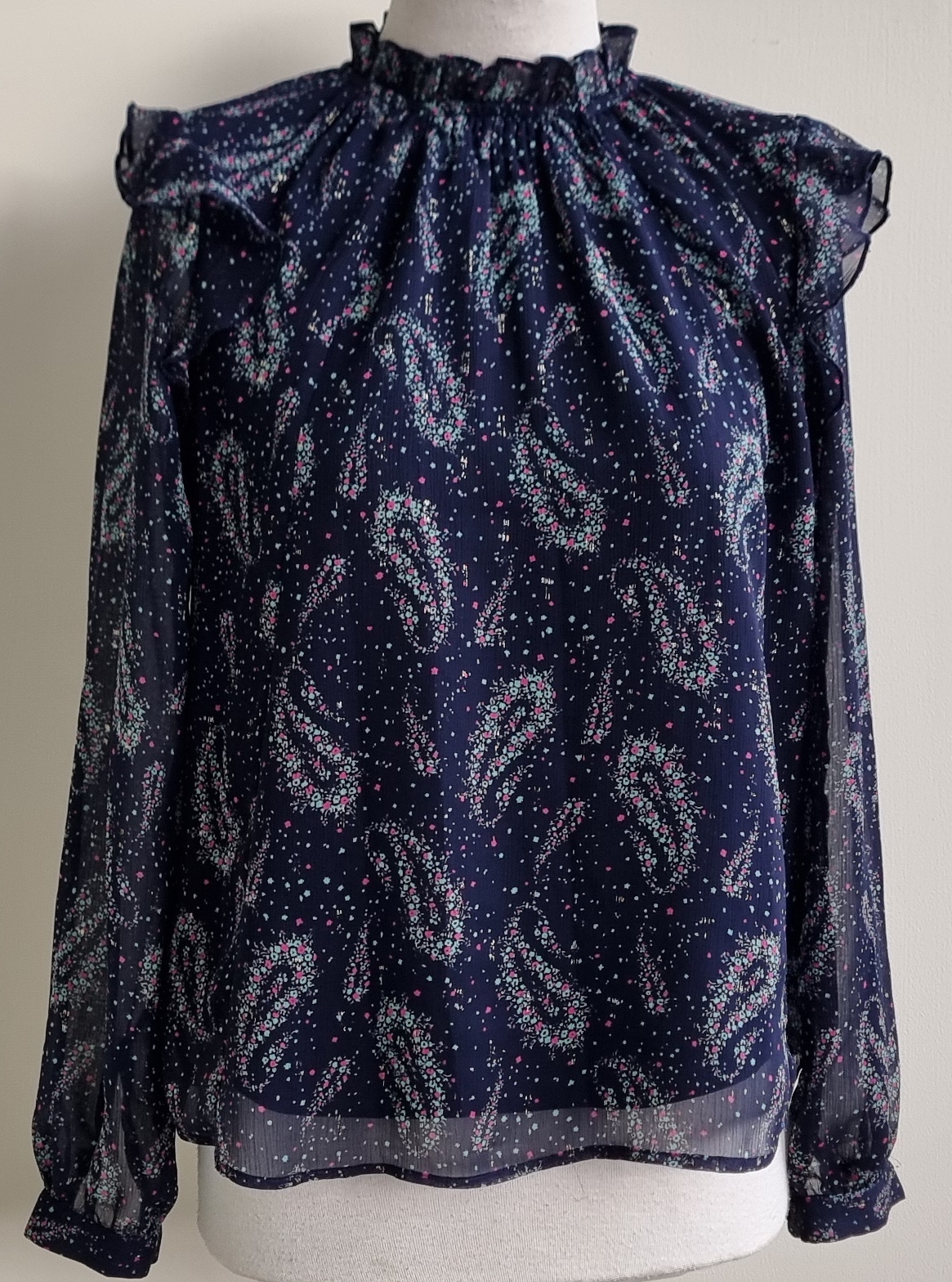 Tiany Kiriloff x Lola Liza donkerblauwe blouse mt. 34