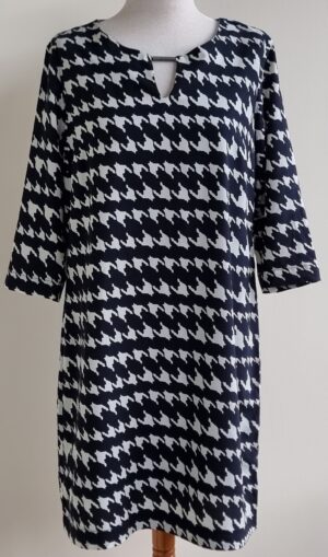 Promiss zwart/witte jurk mt. 40
