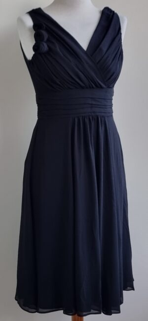 Yessica zwart jurkje met bloemen mt. 38 NIEUW