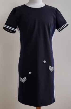 Geisha zwart jurkje met labels mt. 164