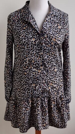 My Jewellery grijs jurkje met print mt. L NIEUW