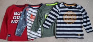 4 Longsleeves van verschillende merken mt. 92