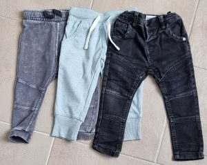 3 Broekjes van verschillende merken mt. 80