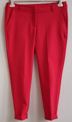MS Mode stretchy rode 7/8 rode broek mt. 42
