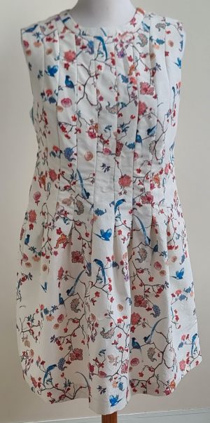 Liberty Island creme jurk met prints mt. 46