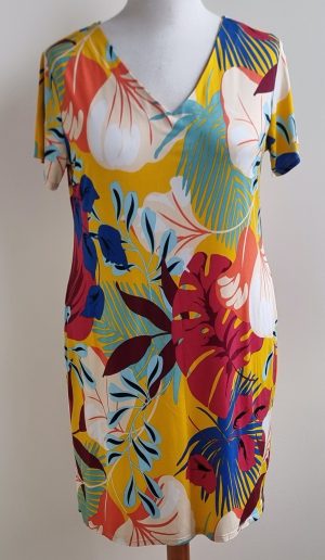 Lorell soepelvallend gekleurd jurkje mt. XL