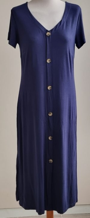 Bodyflirt donkerblauwe middellange jurk mt. 36/38
