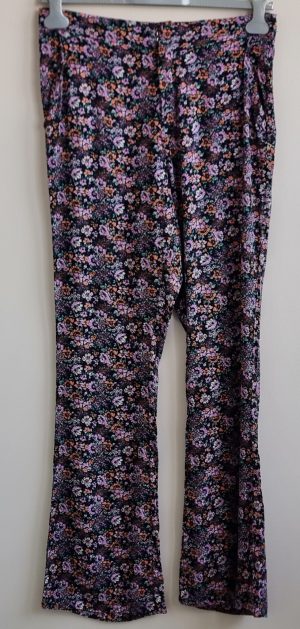 Colourful Rebel blauwe broek met flair pijp mt. L