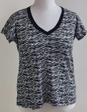 Hagar Satat zwart/wit t-shirt mt. M