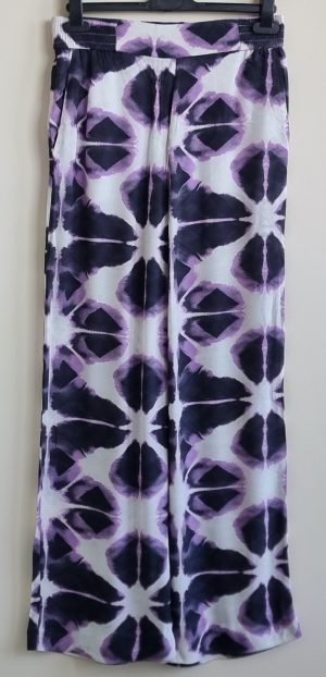 Esprit blauw/lila broek mt. 34