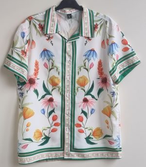 Manfinity gebloemd overhemd mt. M