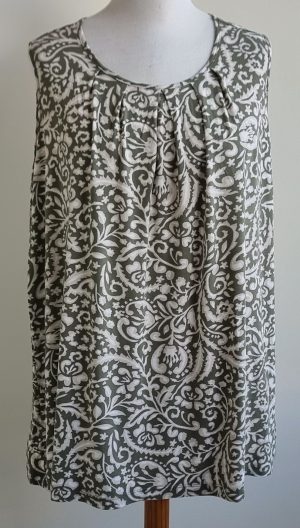 MS Mode groen/beige top mt. XL (48/50)