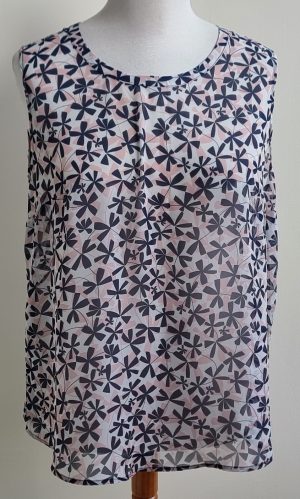 Bel & Bo semitransparante top roze blauw mt. 48
