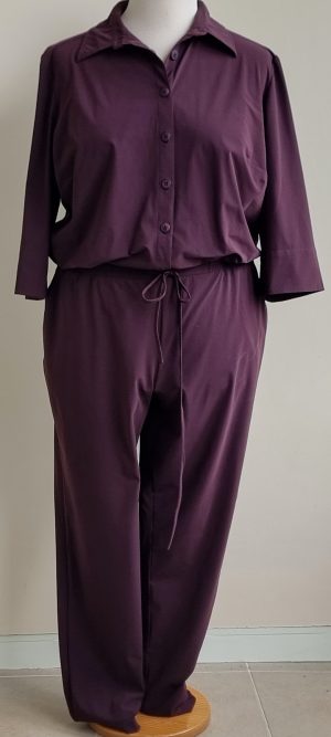 LaDress aubergine jumpsuit mt. XXL