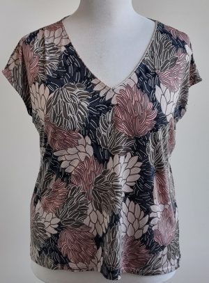 LolaLiza roze/beige soepelvallende top mt. 44