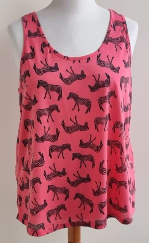 Atmosphere rood/roze top met zebra's mt. 44