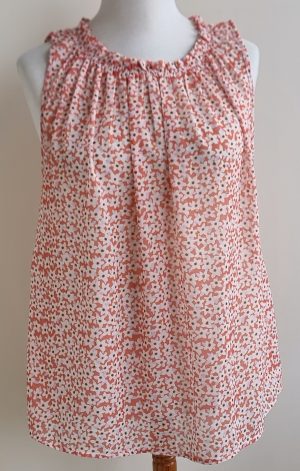 Norah oranje blouse top met glimmertje mt. 44