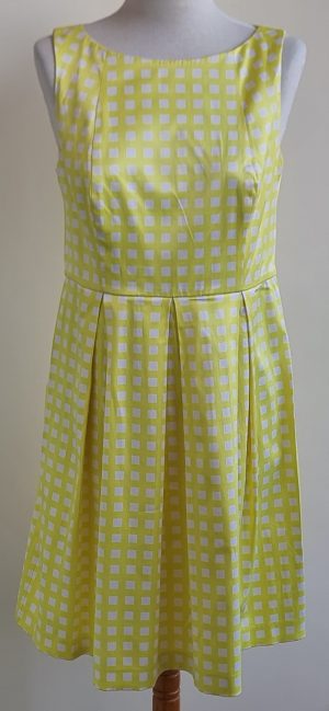 Styles by Steps geel/witte jurk mt. 38