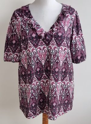 MS Mode (FESTVL) roze/donkerrode top mt. M