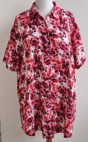 Zizzi roze/rood jurkje mt. 46/48 (M)