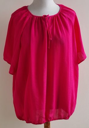Norah fuchsia roze blouse mt. 48