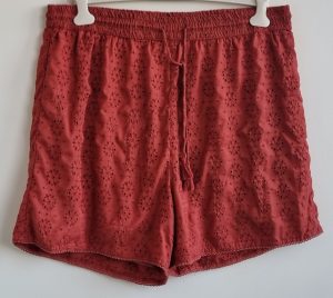MS Mode oranje bermuda van broderie mt. 52