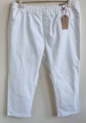 MS Mode witte denim capri tregging mt. 52 NIEUW