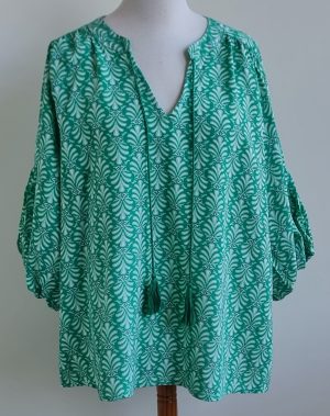 MS Mode groene blouse mt. 52