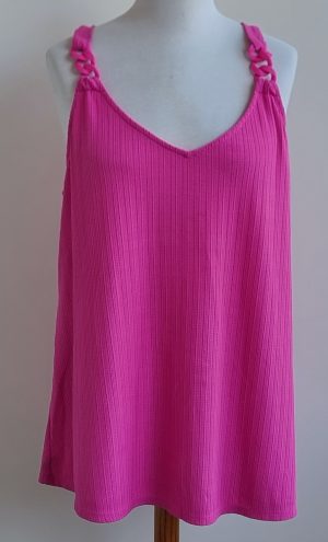 MS Mode felroze top met leuk detail mt. XXL (52)