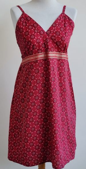 AA Collection rood jurkje met printje mt. S