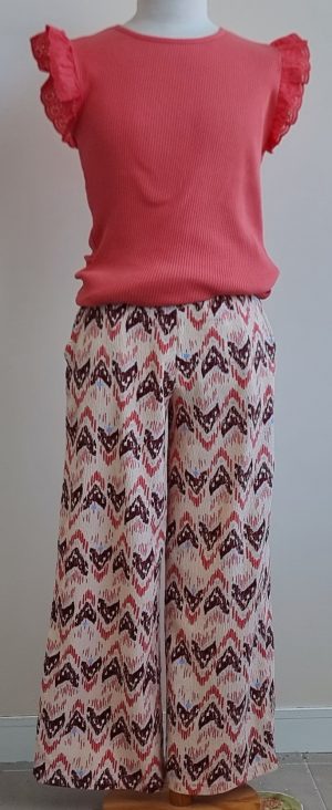 Name It s-delig shirt met broek mt. 134/140