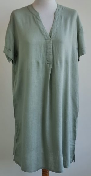 Hema grijs/groen jurkje mt. S
