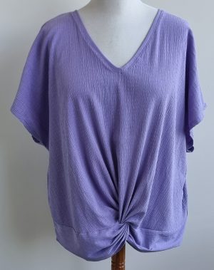 MS Mode lila stretchy shirt mt. XXL (mt. 52)