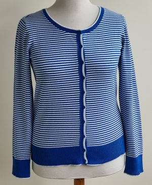 Hema blauw/wit gestreept zomer vestje mt. L